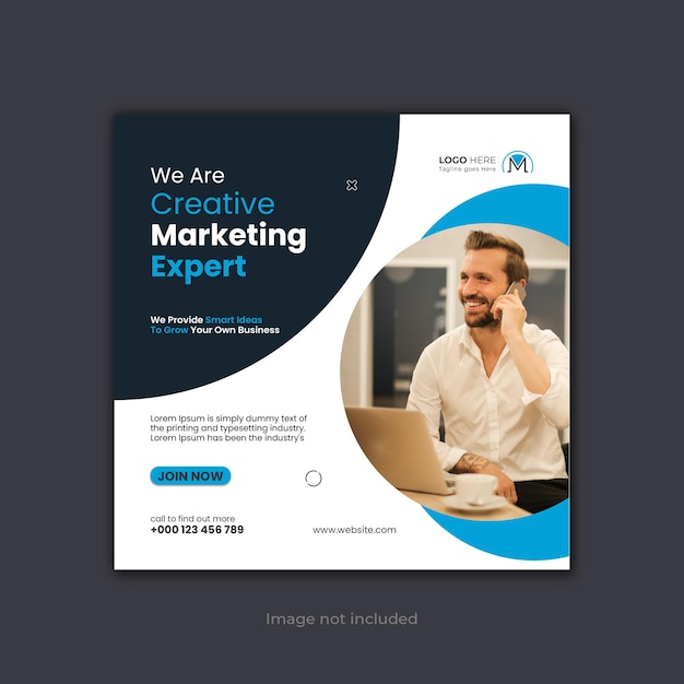 Post di instagram di social media aziendali di marketing digitale e banner web