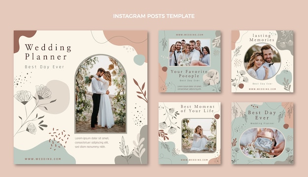 Post di instagram di wedding planner floreali