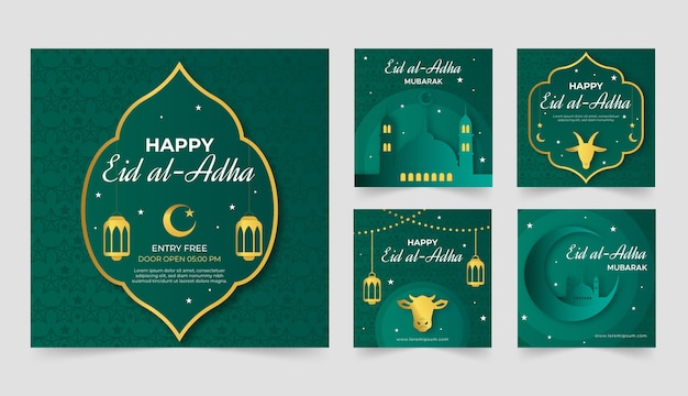 Post di instagram eid al-adha sfumato