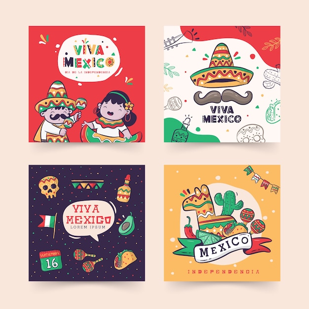 Post di Instagram viva Mexico, Dia de la Independencia o Independence Day
