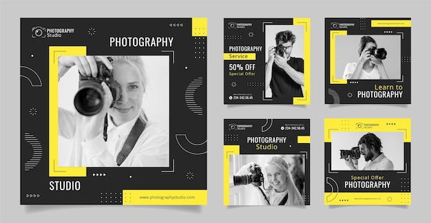 Post instagram di studio fotografico minimi