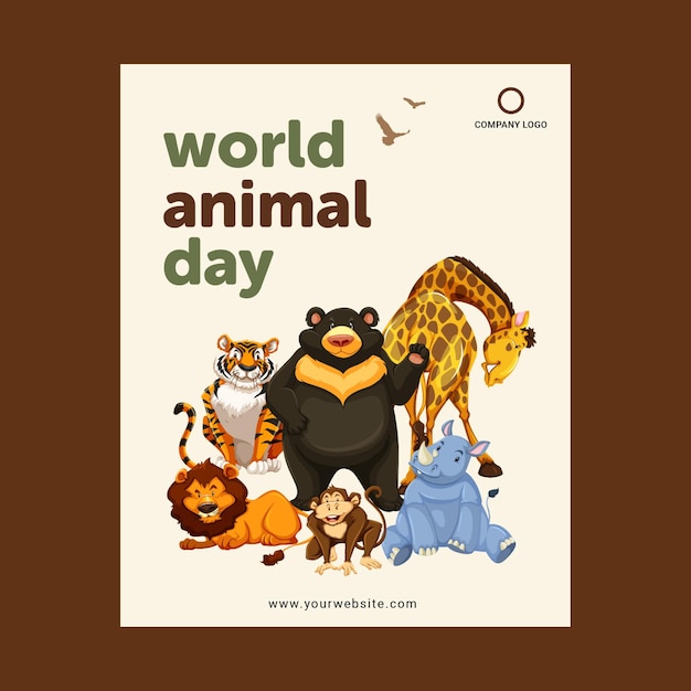 Post per la Giornata Mondiale degli Animali Piatti