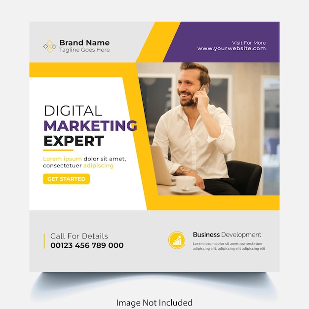 Post sui social media di marketing digitale