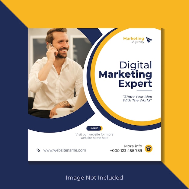 Post sui social media di marketing digitale