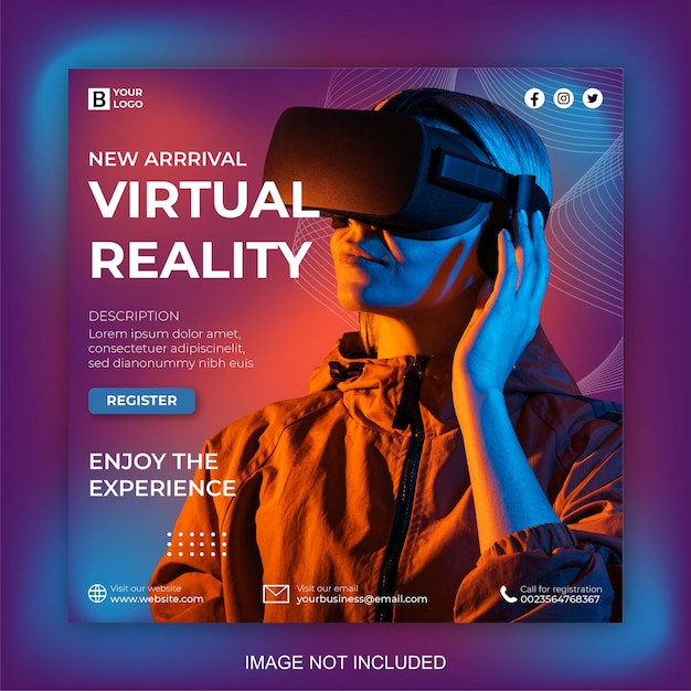 Post sui social media di realtà virtuale
