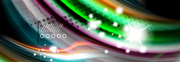 Vettore poster a flusso di colore onda forma liquida colore sfondo disegno artistico per il tuo design