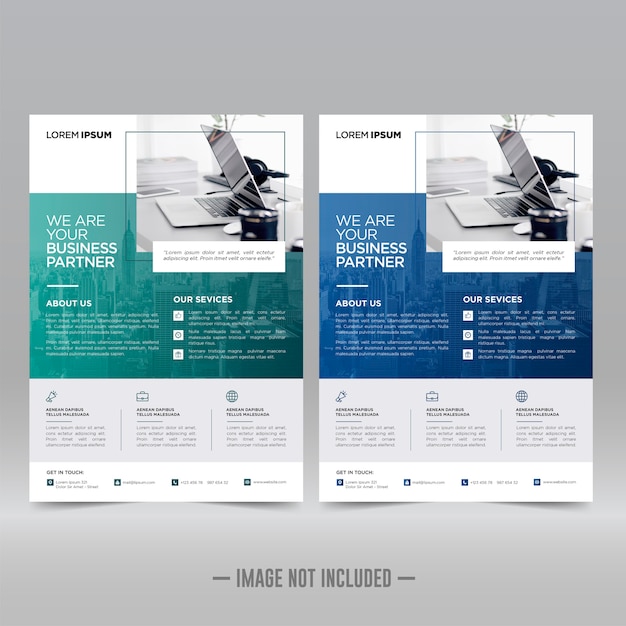 Poster aziendale, modello di progettazione flyer