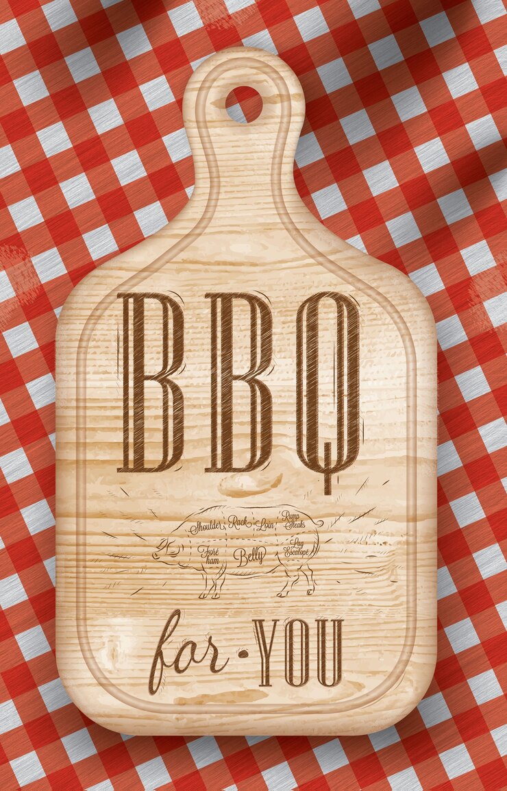 Vettore poster bbq per te