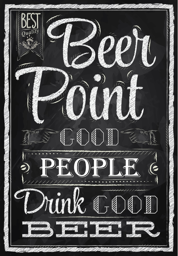 Vettore poster beer point