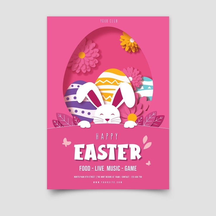 Poster del giorno di Pasqua