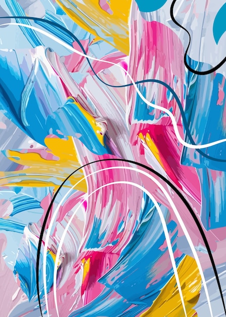 poster di arte murale astratto