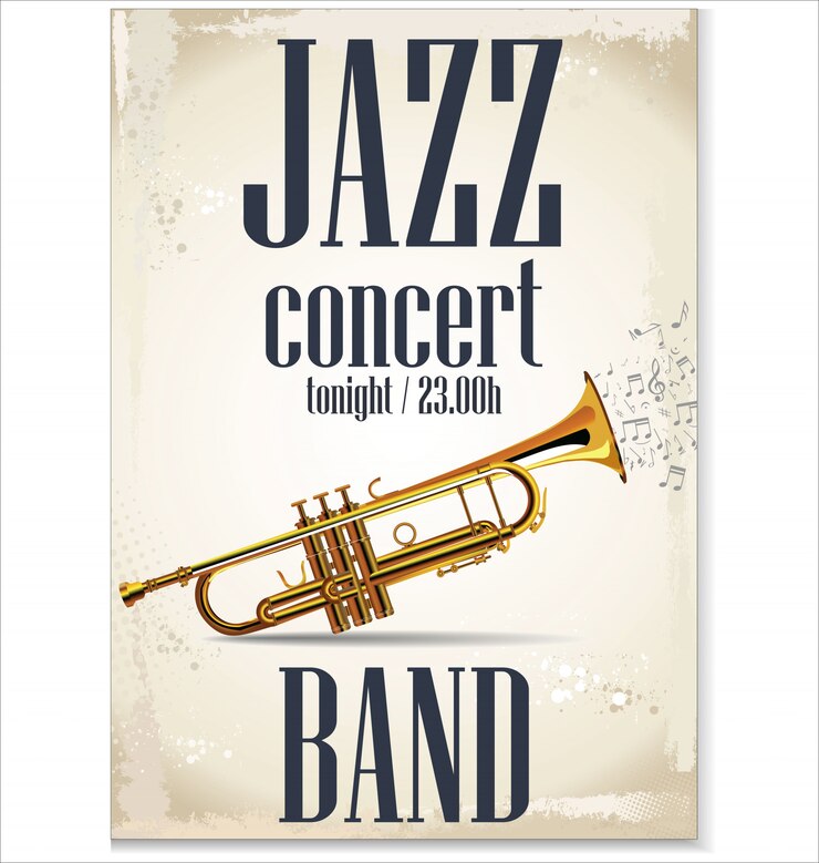 Vettore poster di concerti jazz
