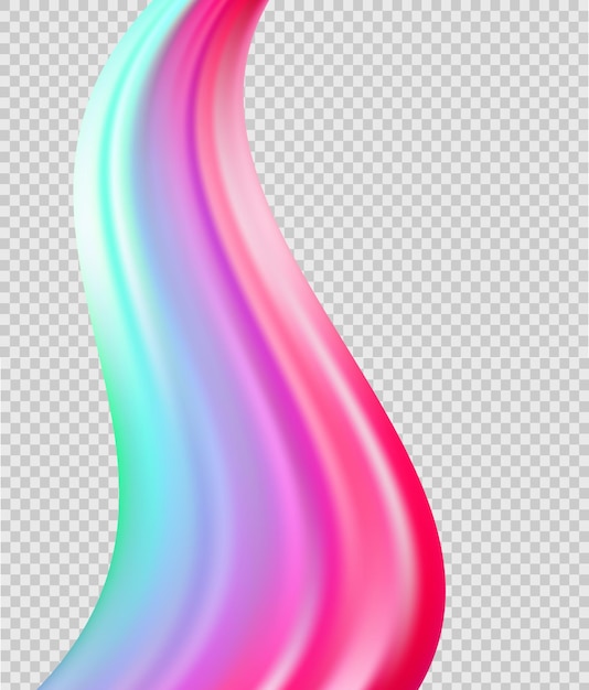Poster di flusso colorato moderno Wave Liquid forma in colore arcobaleno riflette sfondo chiarore Art design per il vostro progetto di design