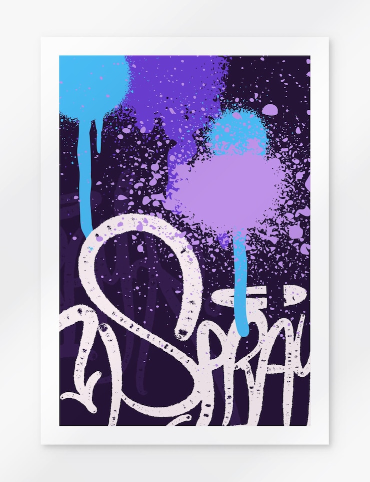 Vettore poster di sfondo multicolore lettere di graffiti iscrizioni dai colori vivaci nello stile dei graffi