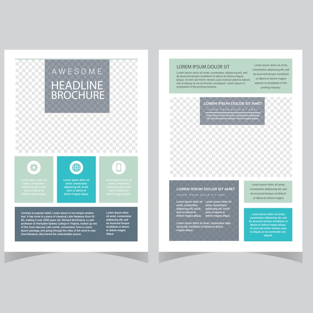 Poster flyer opuscolo brochure copertina design layout spazio per foto sfondo illustrazione vettoriale