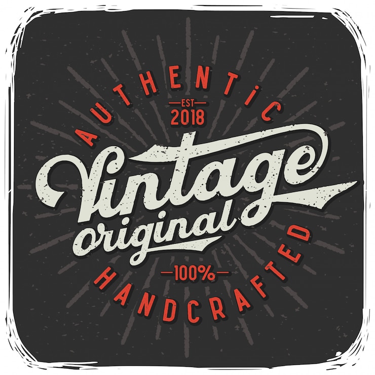 Vettore poster grunge con scritte originali vintage