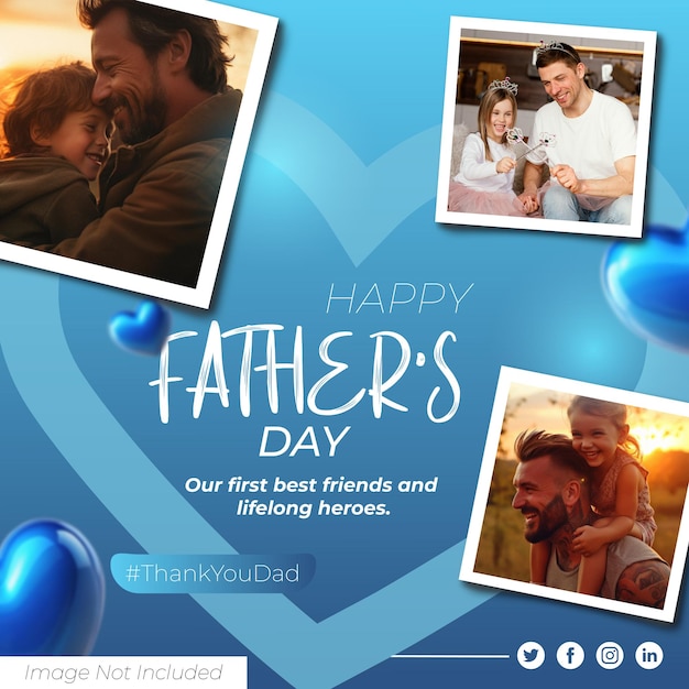 Poster per i social media per la Festa del Padre