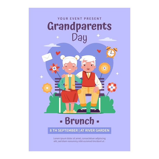 Poster per la celebrazione della giornata dei nonni