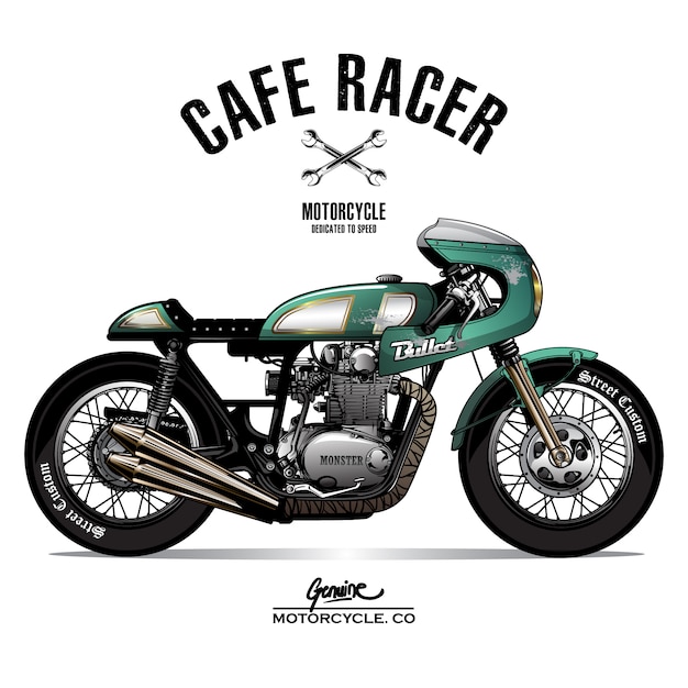 Poster vintage Cafe Racer
