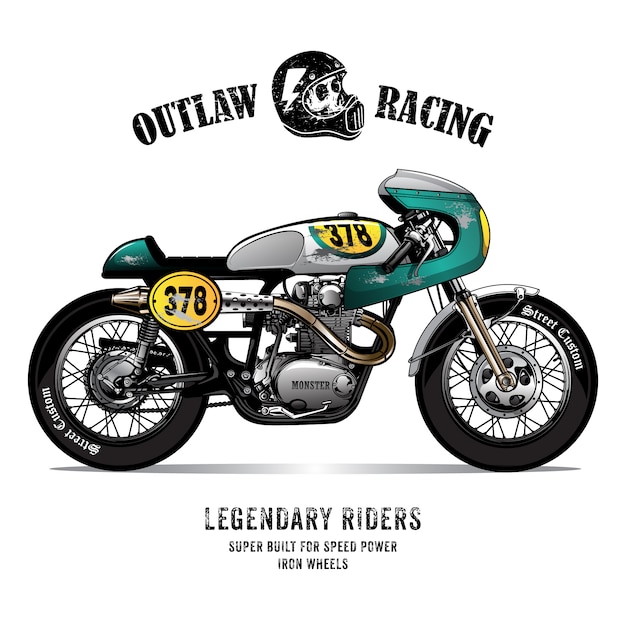 Poster vintage Cafe Racer