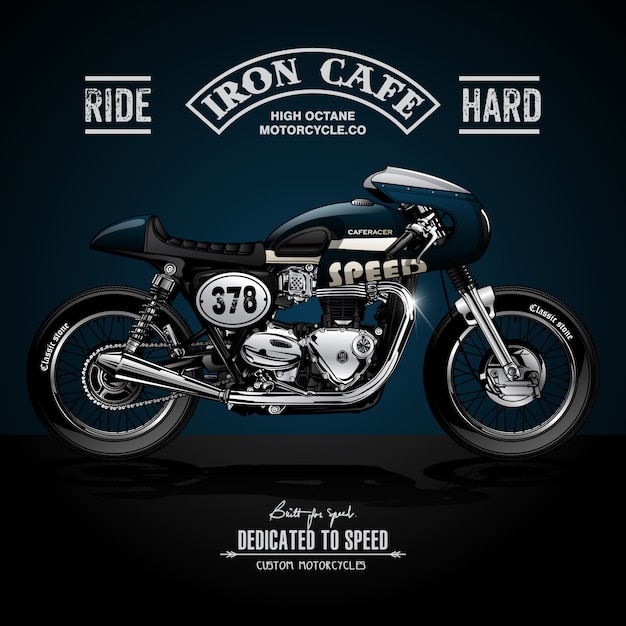 Poster vintage Cafe Racer