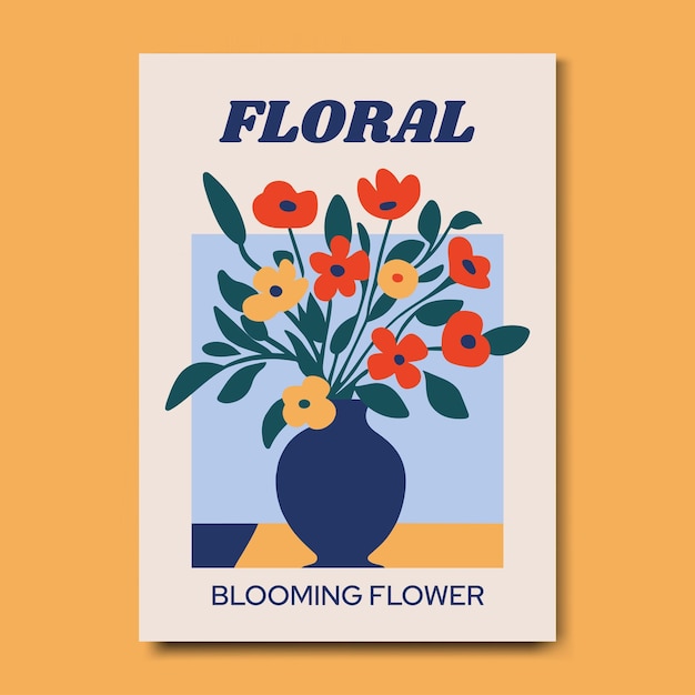 Posters d'arte murale a stampa di arte botanica floreale