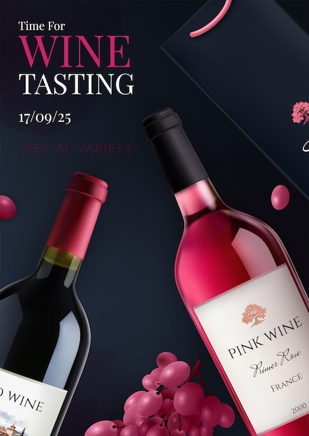 Posters per la degustazione dei vini