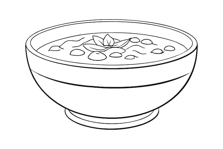 Pozole zuppa messicana contorno arte vettoriale perfetto per disegni culinari e culturali