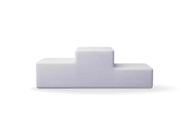 Premi sportivi grey podium 3D