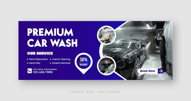 Premium Car Care per ogni veicolo design della copertina di Facebook