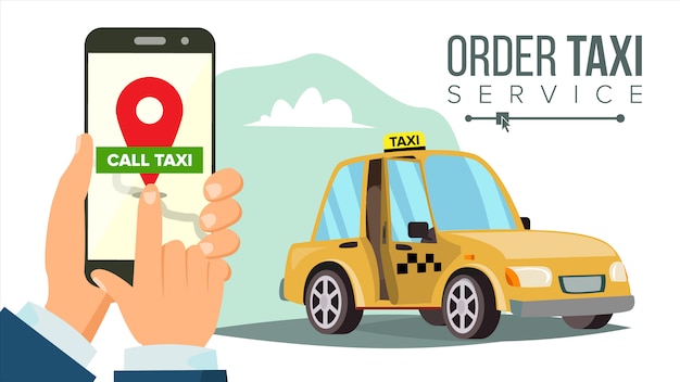 Prenotazione taxi tramite app mobile