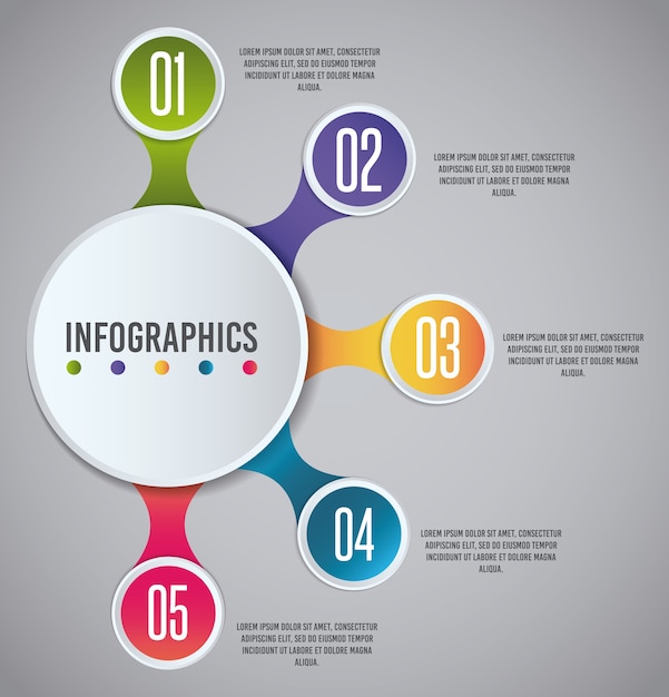 Presentazione di infografica con numeri