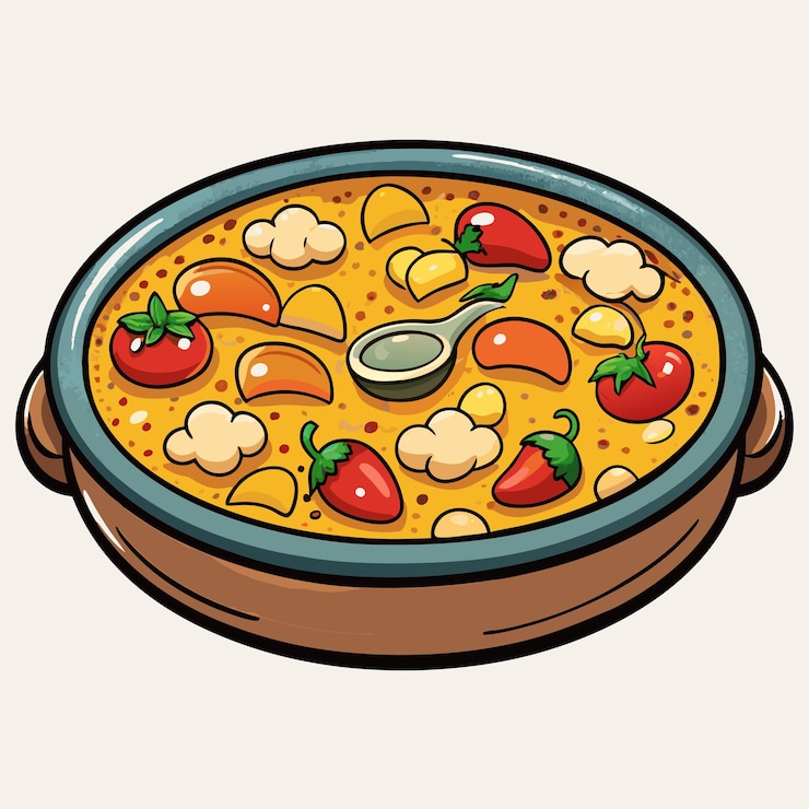 Vettore presentazione di paella vector food design
