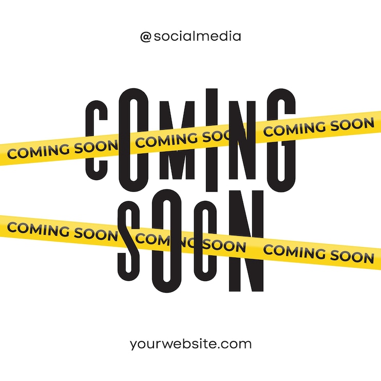 Vettore presto annuncio poster design modello per i social media