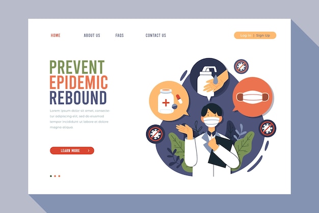 Prevenire la pagina di destinazione del rimbalzo epidemico