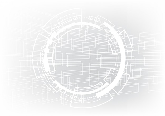 Priorità bassa astratta del cerchio di tecnologia