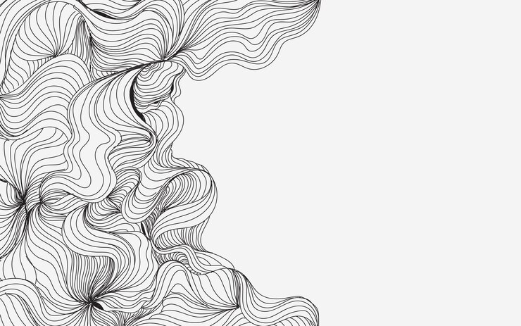 Priorità bassa astratta di arte della linea dell'onda