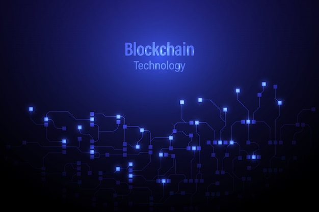Priorità bassa astratta di concetto del blockchain della rete del circuito