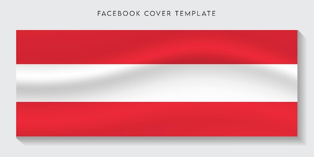 Priorità bassa della copertura di facebook della bandiera del paese dell'Austria