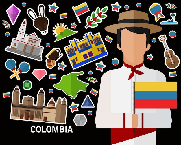 Priorità bassa di concetto della Colombia