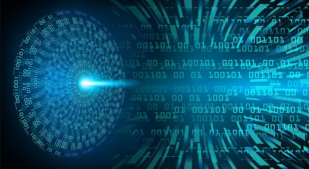 Priorità bassa di concetto di tecnologia futura del circuito cyber