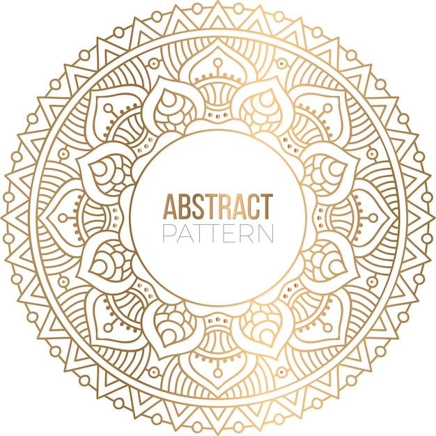 Priorità bassa di disegno della mandala ornamentale di lusso