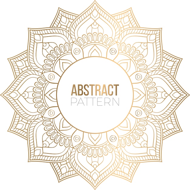 Priorità bassa di disegno della mandala ornamentale di lusso