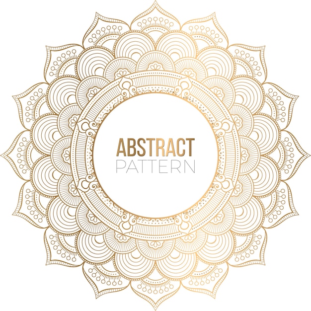 Priorità bassa di disegno della mandala ornamentale di lusso