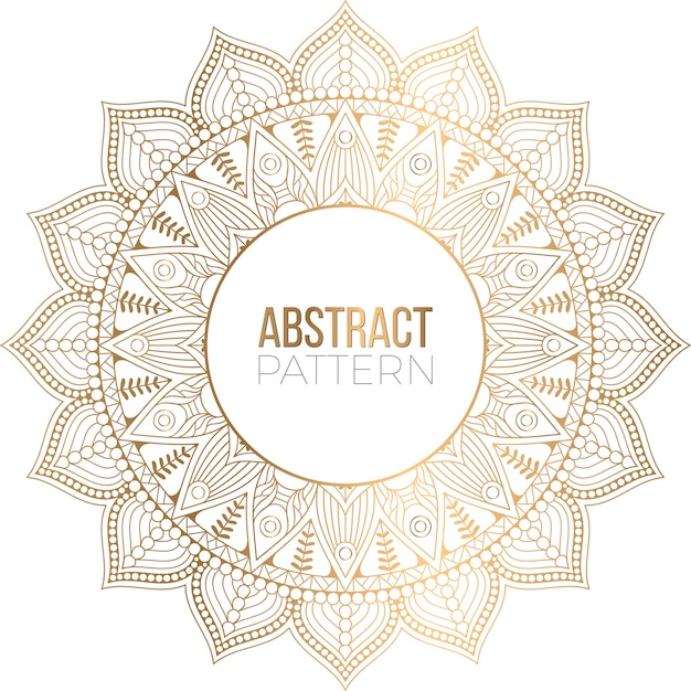 Priorità bassa di disegno della mandala ornamentale di lusso