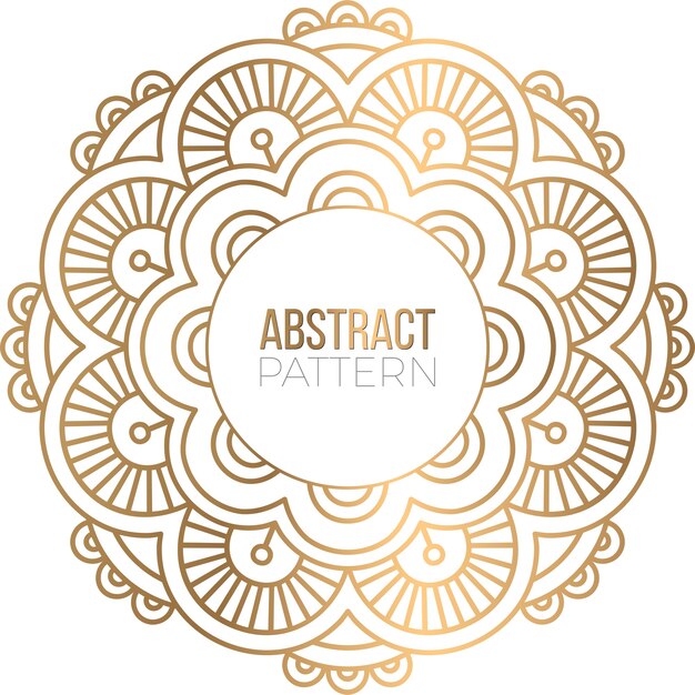Priorità bassa di disegno della mandala ornamentale di lusso