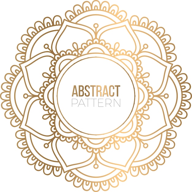 Priorità bassa di disegno della mandala ornamentale di lusso
