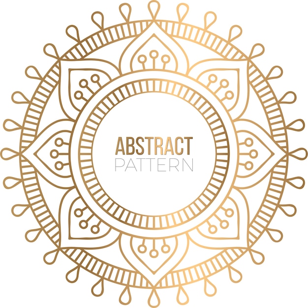 Priorità bassa di disegno della mandala ornamentale di lusso