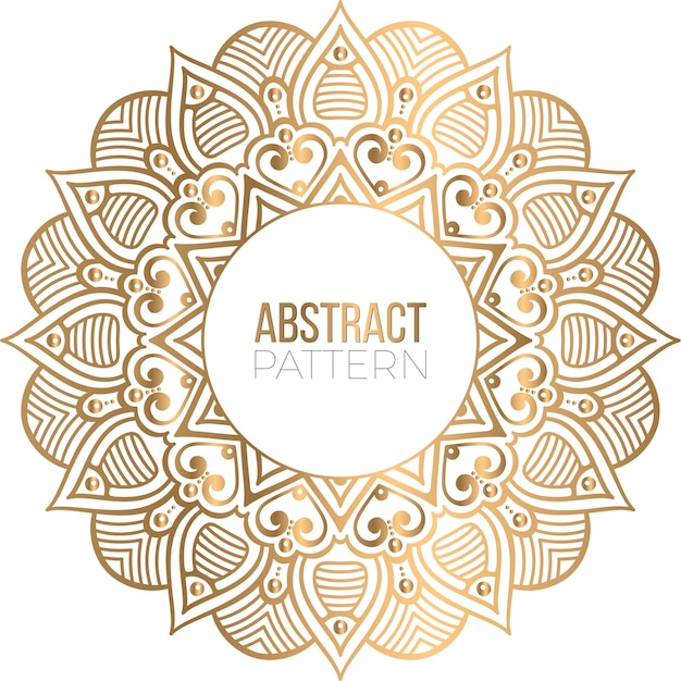 Priorità bassa di disegno della mandala ornamentale di lusso
