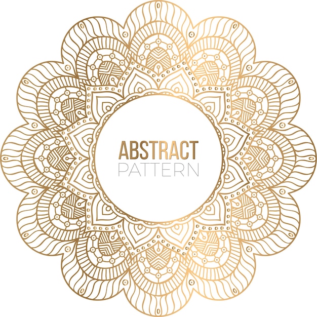 Priorità bassa di disegno della mandala ornamentale di lusso
